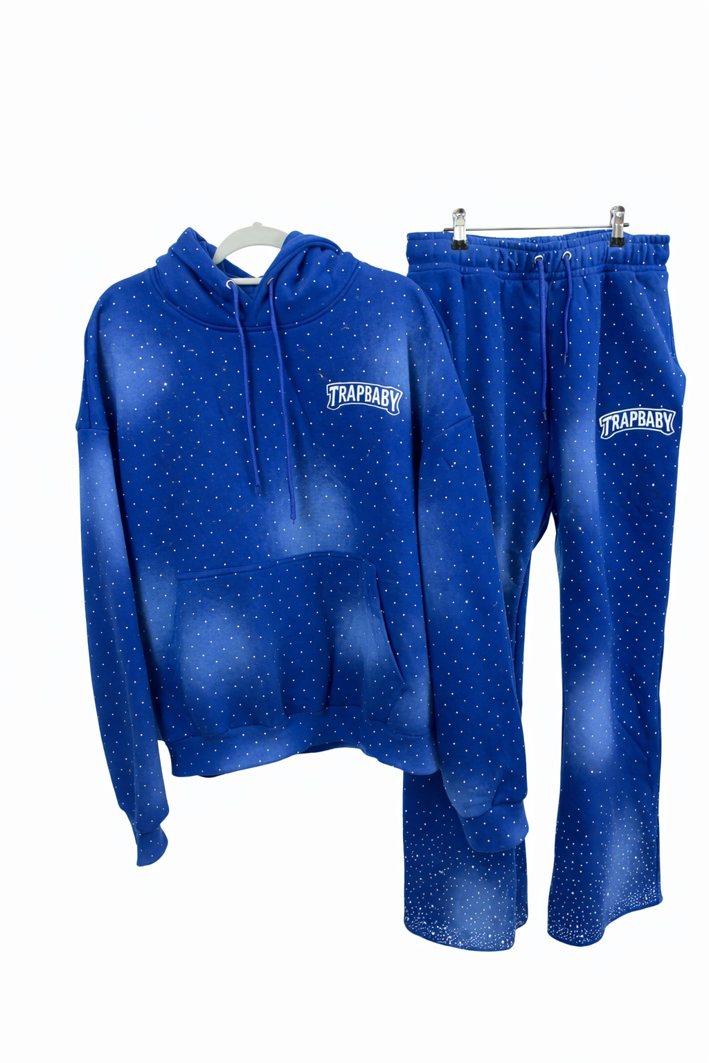 Rhinestone Tracksuit Blue