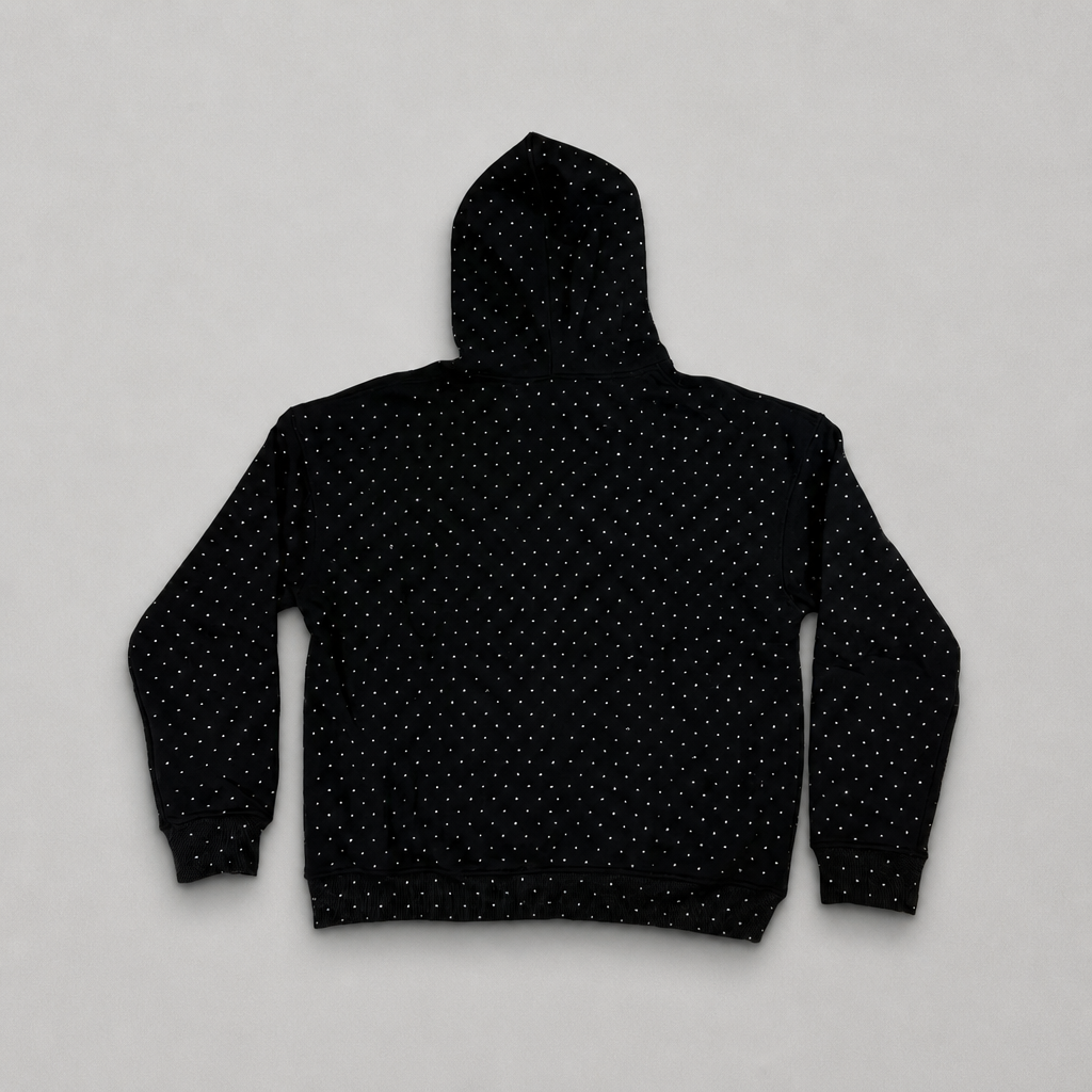 Rhinestone Tracksuit black