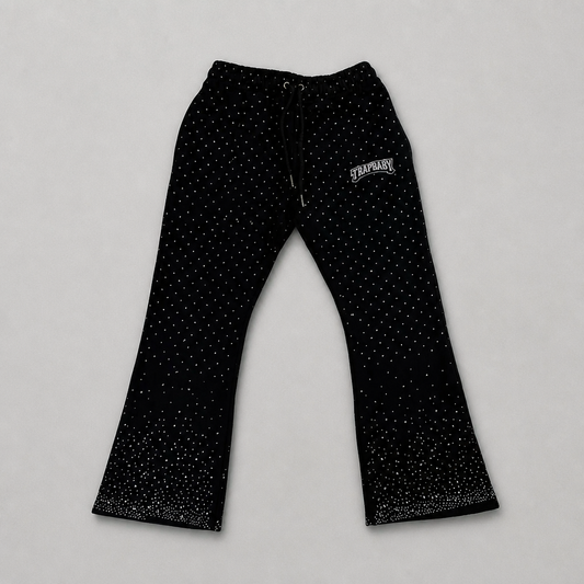 Hose Rhinestone schwarz
